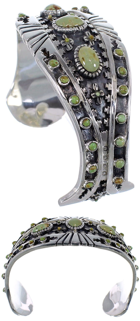 Sterling Silver Southwest Turquoise Cuff Bracelet Jewelry CX47775